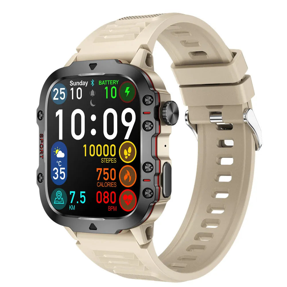 QX11 Smart Bluetooth Watch with TFT screen and zinc alloy case on a wrist.