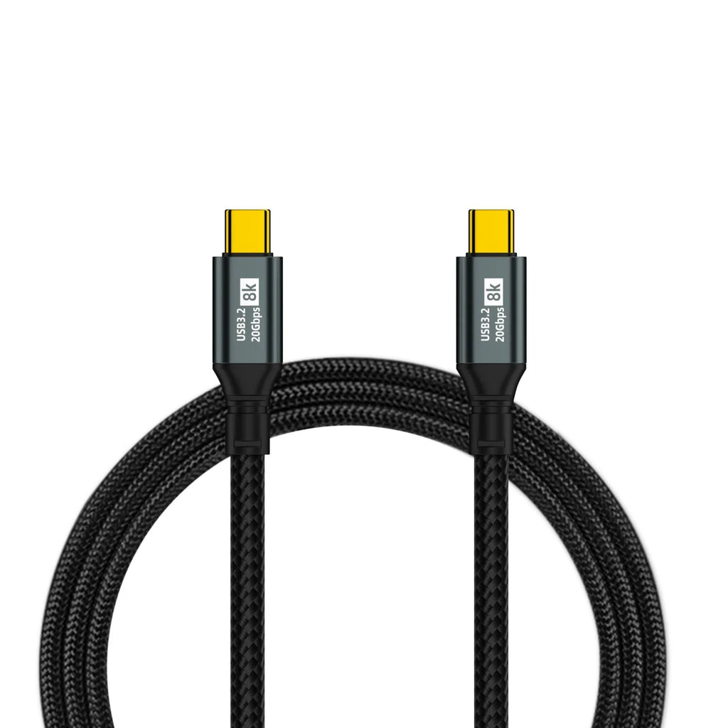 8K full-function HD data cable with IP67 rating and power connector, available in multiple lengths