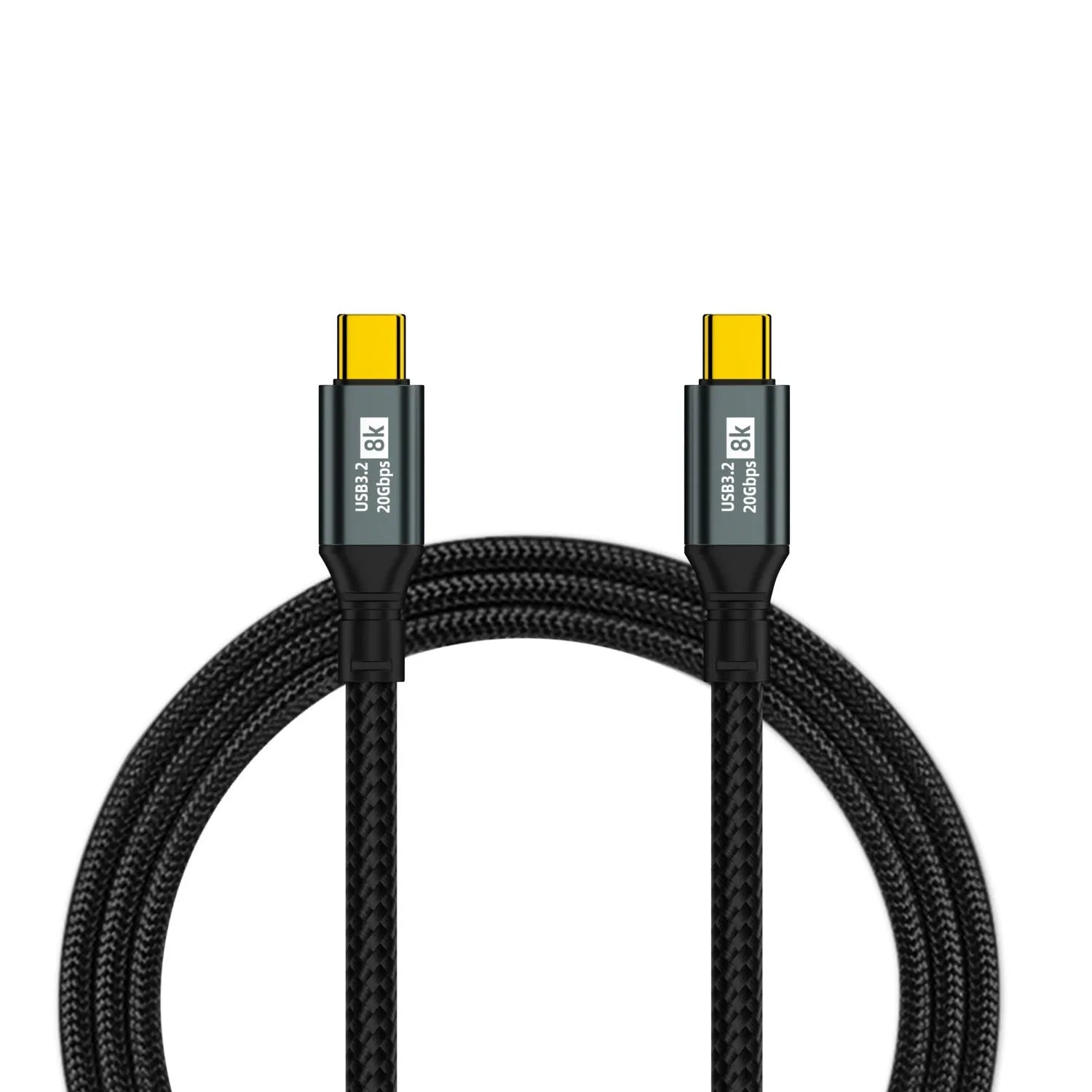 8K full-function HD data cable with IP67 rating and power connector, available in multiple lengths