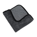 Grey 40x40cm microfiber car wash drying towel shown flat