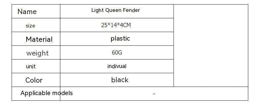 Carbon fibre lengthened rear tail mudguard for Light Bee electric off-road bicycle