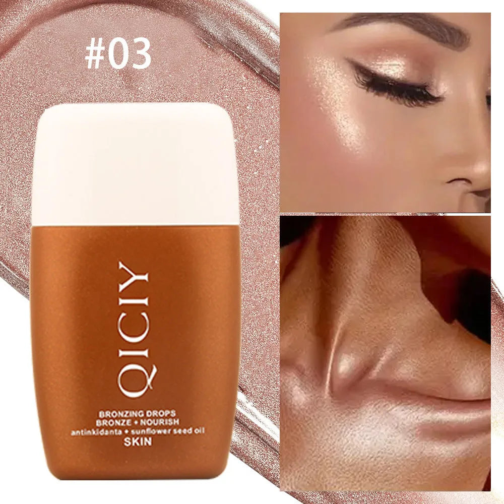 30ml face and body highlighting cream liquid for natural contour brightening with four colour options