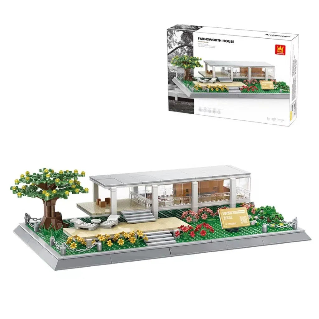 Wange small particle building blocks set with over 800 pieces for world landmark model construction