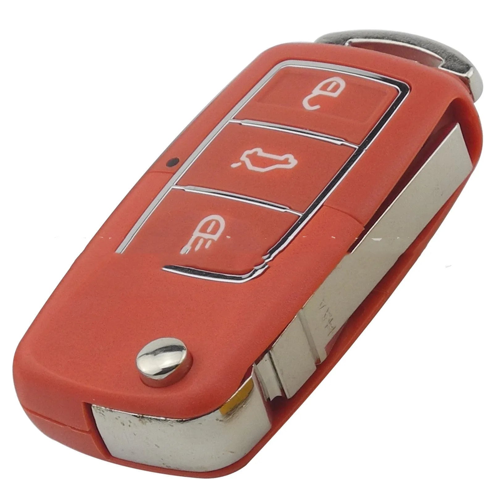 Volkswagen Jetta Golf car key fob replacement plastic housing in black, blue, purple, red, yellow colours.