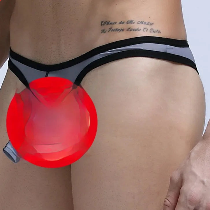 Men's Ice Silk underwear briefs with small nose elephant design in multiple colour options