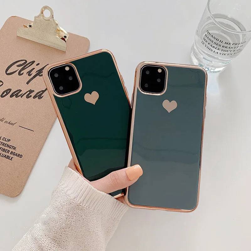 TPU phone case in solid colour for iPhone models 6 through 11 Pro Max