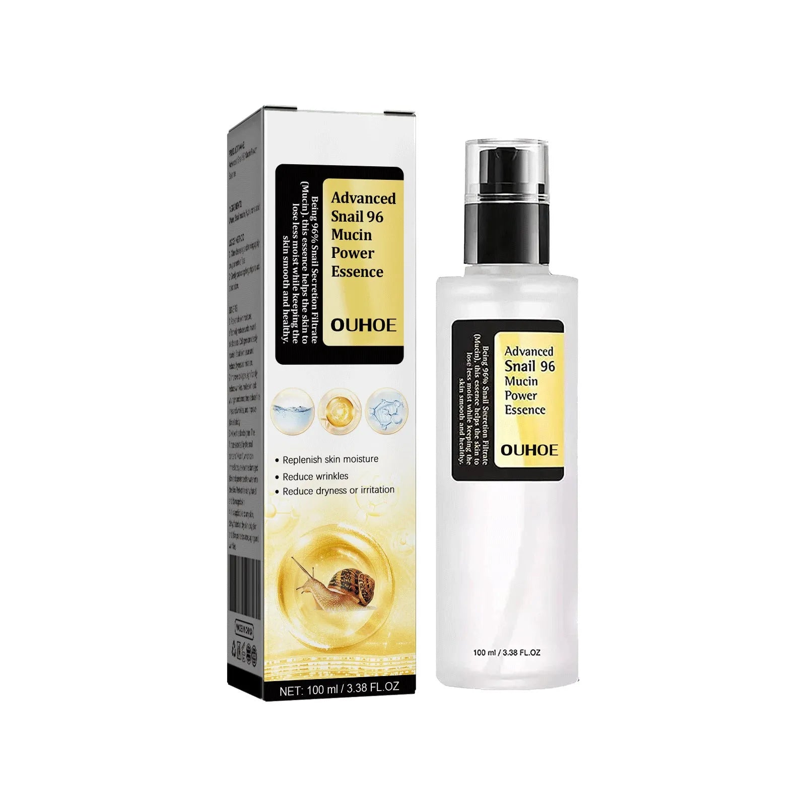 Bottle of Original Snail Serum Collagen Facial Serum 100ml for hydrating and firming skin
