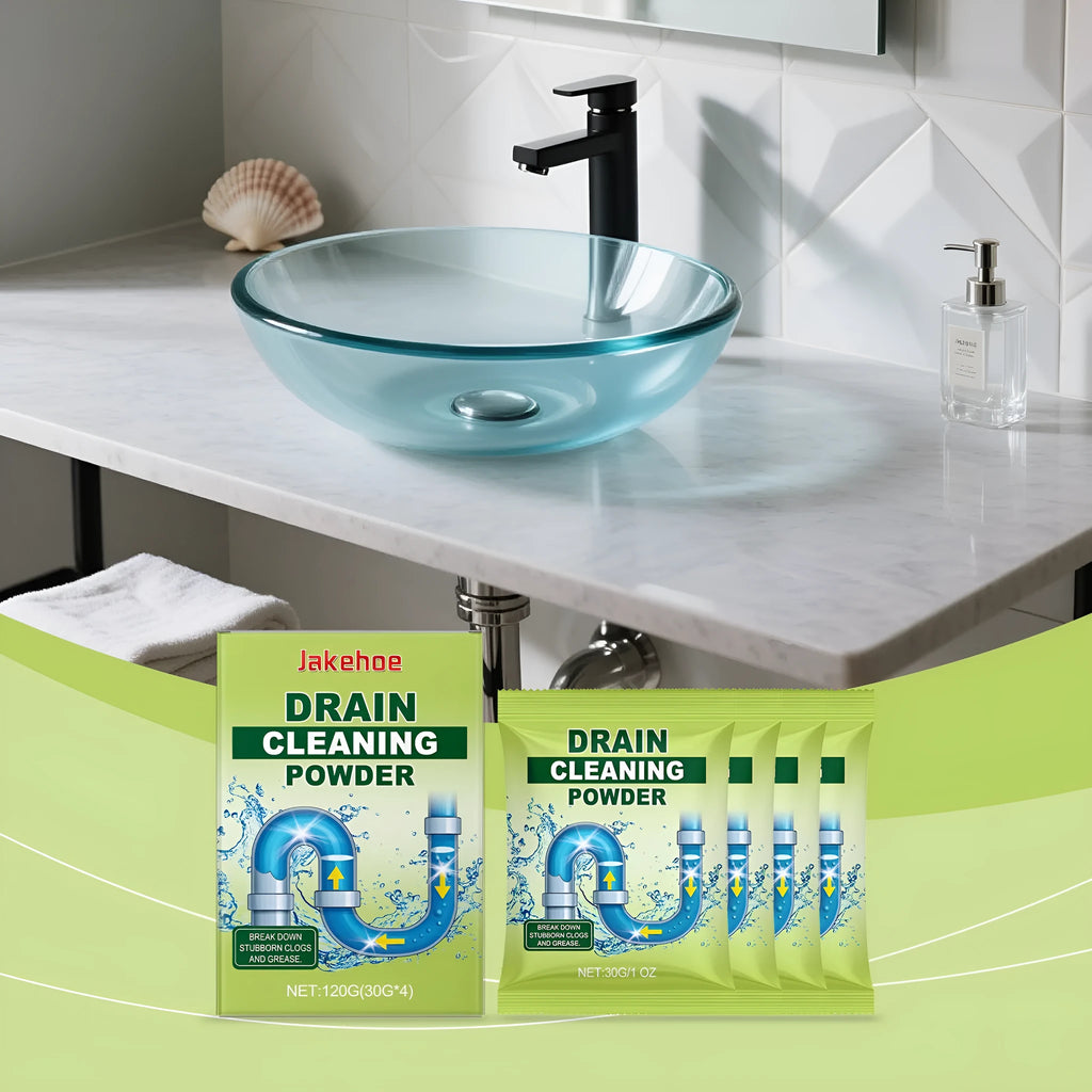 120g drain cleaning powder container for unblocking sinks and toilets