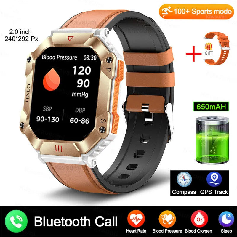 Android GPS smart watch for women with titanium case and black camouflage strap on wrist