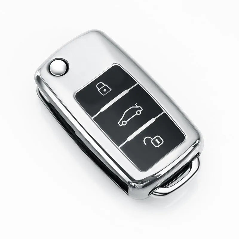 Volkswagen Model A car key cover case in TPU material showing four colour options
