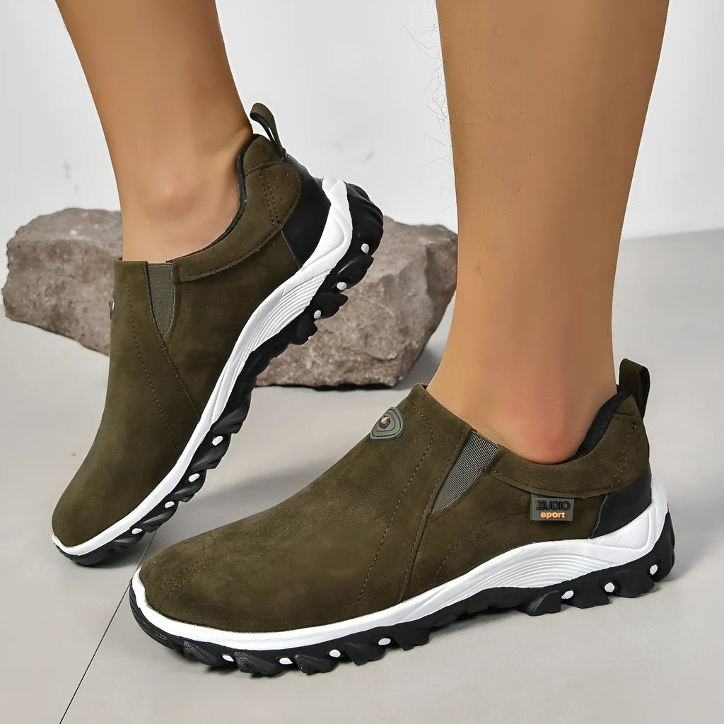 Men's thin slip-on overshoe covers in grey, blue, light brown, green, and black colours on a rubber sole.
