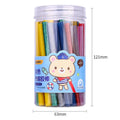 55 transparent hot melt glue sticks with 7mm diameter in packaging