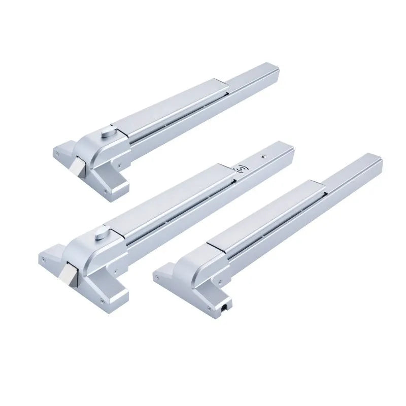 Stainless steel fire door push lock with external handle for 65cm baked paint doors