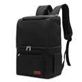 Double layer insulated backpack with ice pack compartment in blue colour option