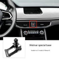 GOODWAY brand car dashboard mobile phone holder showing 360-degree rotation mechanism.