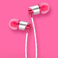 Black wired in-ear headphones with a 3.5mm plug and inline microphone on a 1.2m cable.
