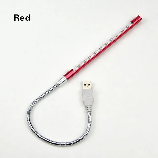 USB-powered aluminium alloy spiral LED night light in multiple colours