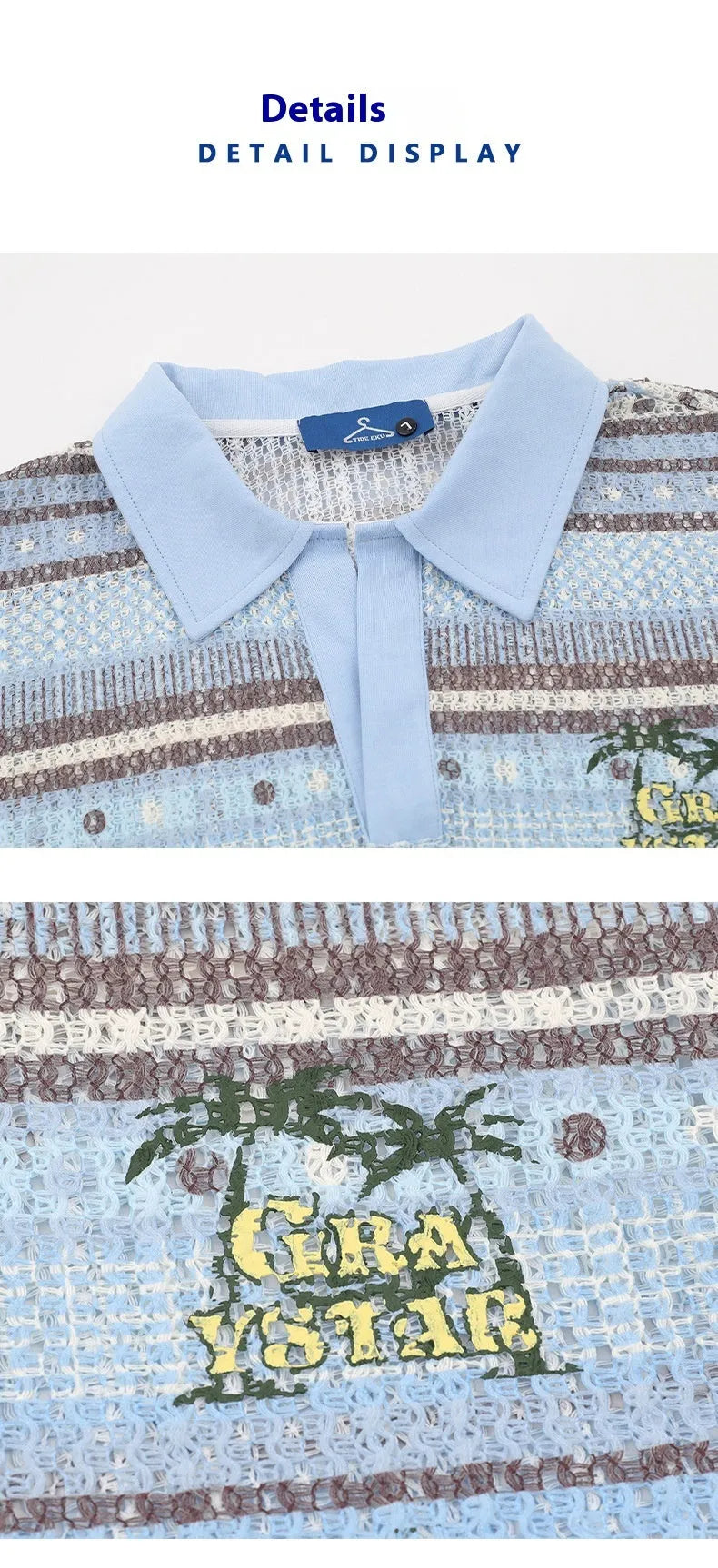 Men's printed casual shirt with short sleeves in loose fit available in yellow or blue colours