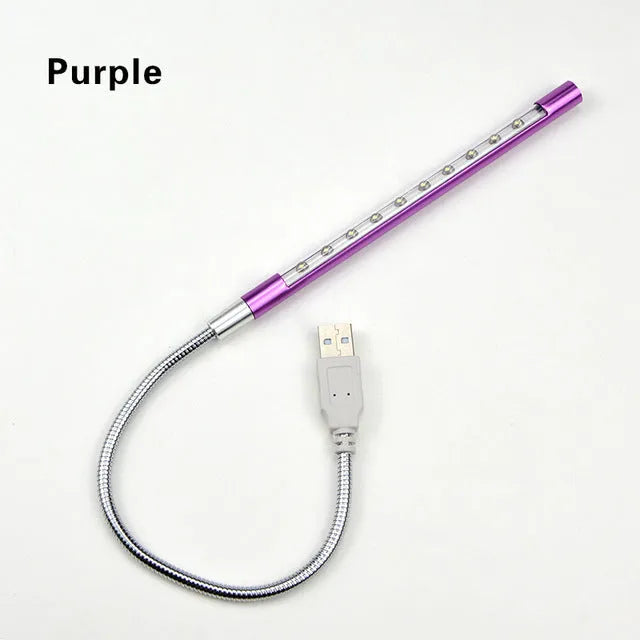 USB-powered aluminium alloy spiral LED night light in multiple colours