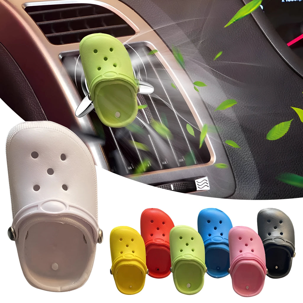 Car air vent aromatherapy diffuser decor shaped like a shoe in multiple colours