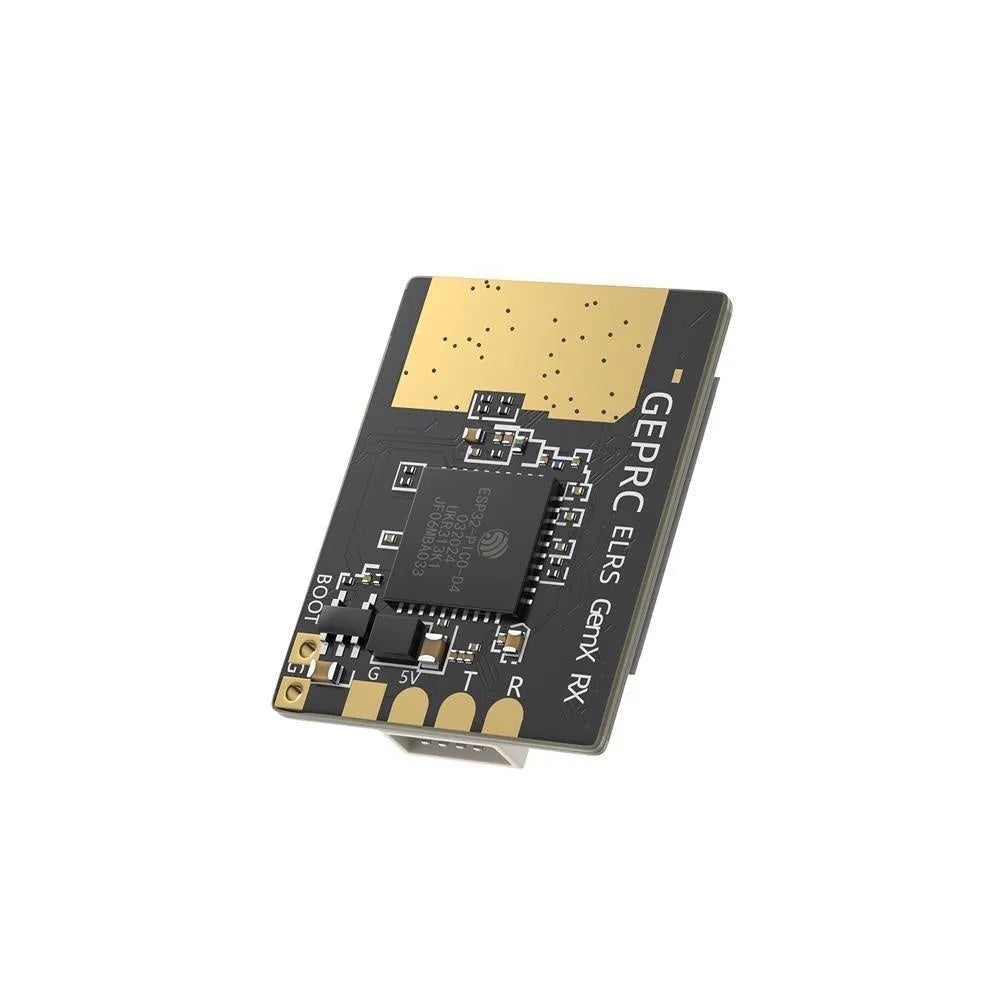 ELRS915M/2.4G dual-frequency FPV receiver module with two T-shaped antennas and installation accessories
