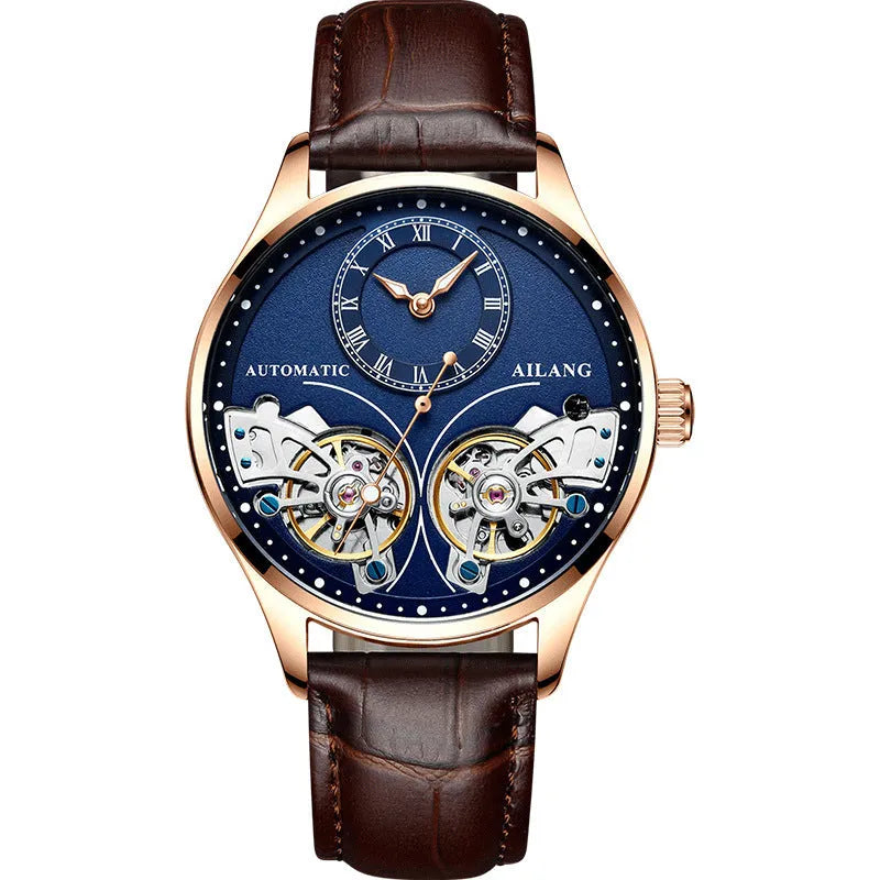 Seiko automatic men's watch with tourbillon and moon phase on titanium case