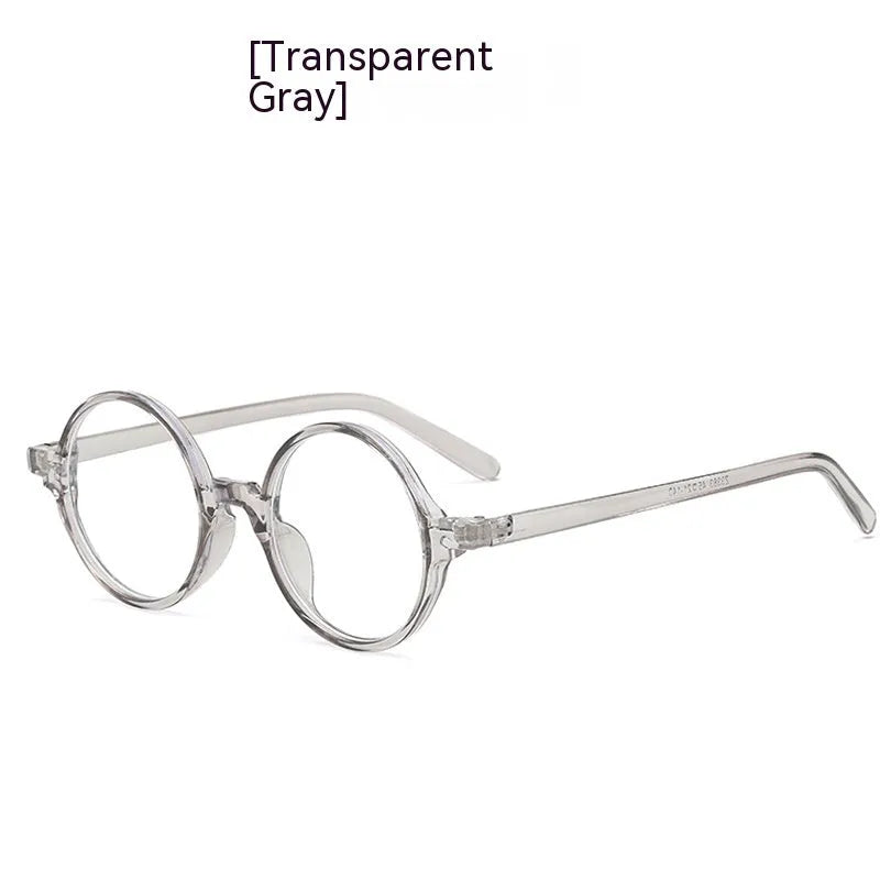 Retro round fashion glasses with circular frames and no diopters in four colour options