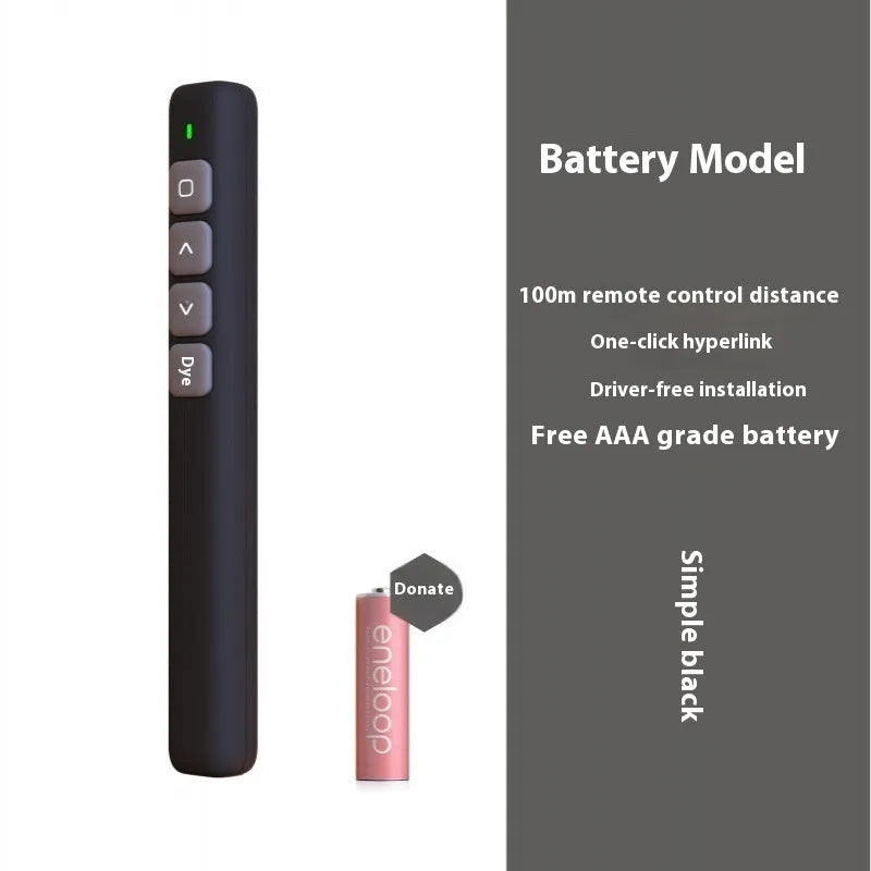Whiteboard remote control pen PPT flip multimedia body in black white or pink for B1 B3 B6 models