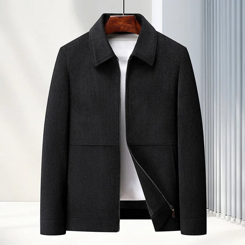 Men's slim fit lapel jacket in polyvinyl alcohol fibre available in four colours