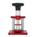 Watch repair spiral presser tool with set of 20 plastic moulds for back cover installation