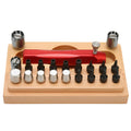 20-piece steel watch repair tool set with extractor tube openers for professional watch maintenance