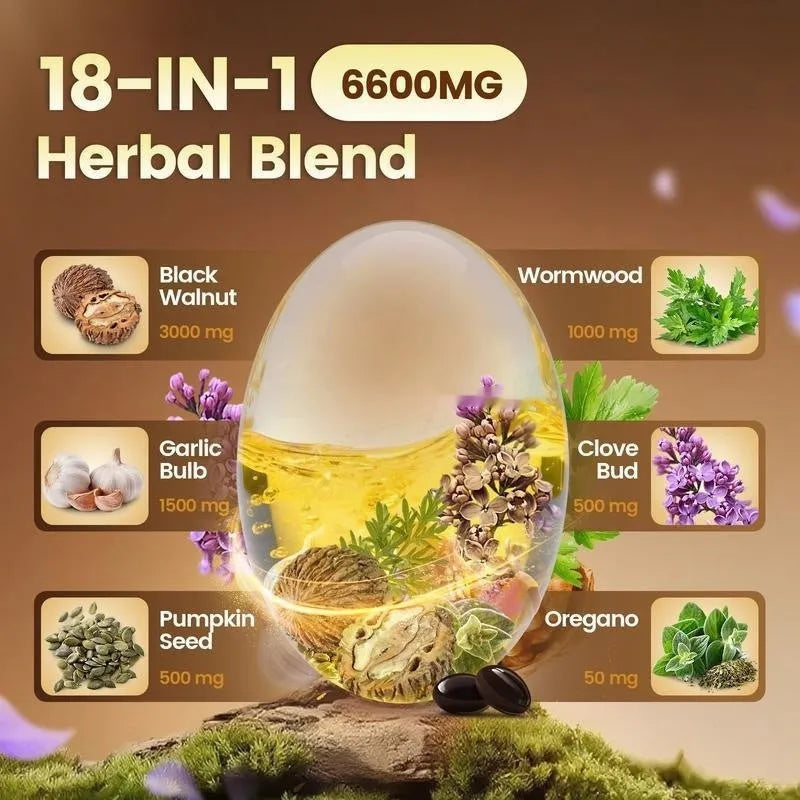 Absinthium Black Walnut soft capsules 240 tablets herbal extraction supplement pack
