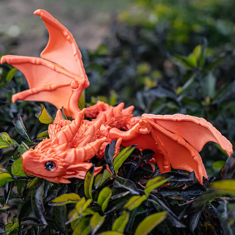 Printed flying dragon wings decoration toy in a selected colour, showing 25 cm size and detailed texture.