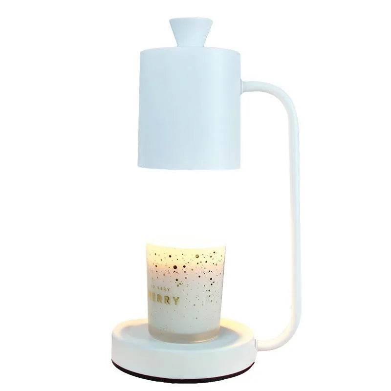 European style aromatherapy melting wax lamp with metal holder and dimmer switch