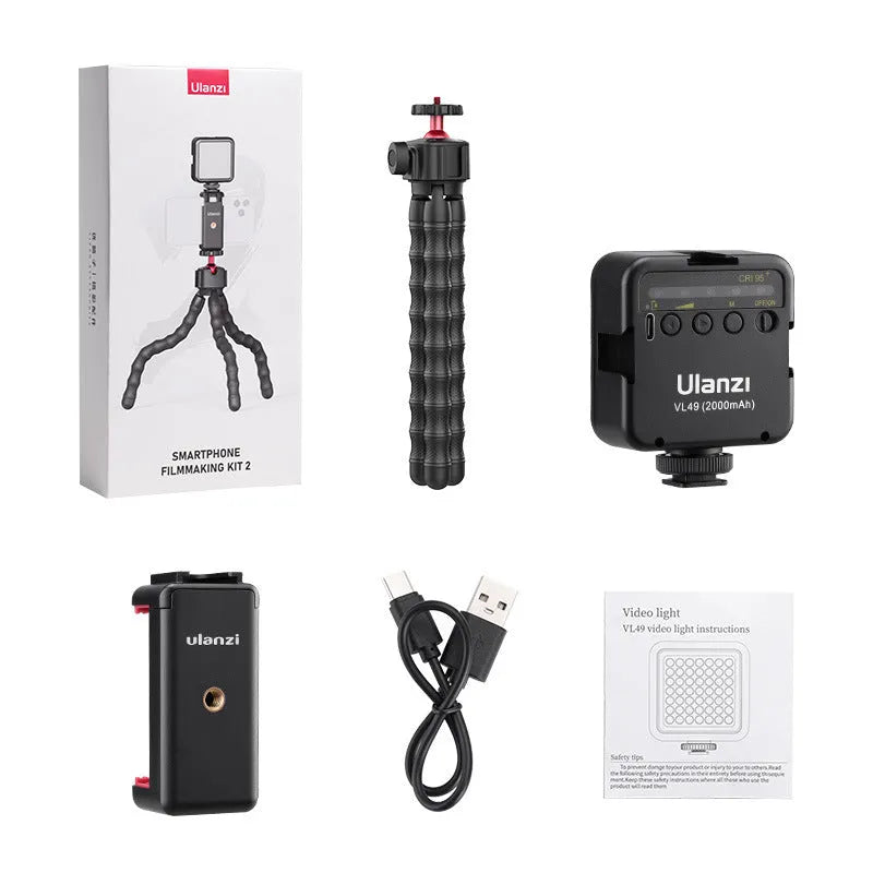 Photography and video VLOG suite with tripod in 2985 set colour configuration