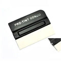 ABS plastic film scraper tool for car vinyl wrap removal with deerskin or wool head options.
