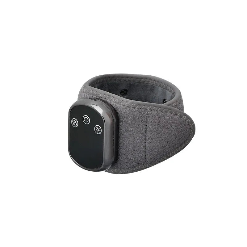 Rechargeable hand massage instrument with timing function in grey cloth material