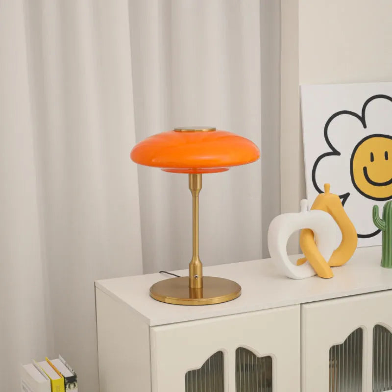 Vintage Korean style bedside atmosphere light with metal holder in one of four colour options.