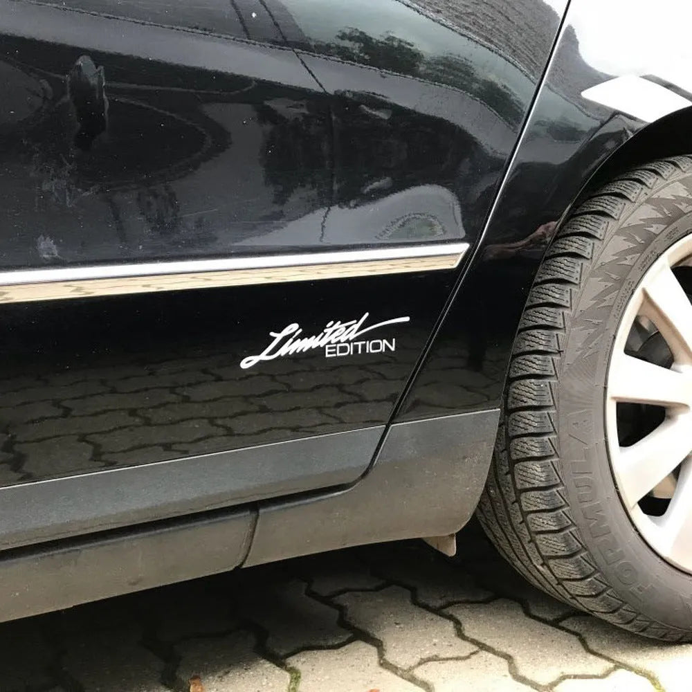 Reflective British style bumper sticker measuring 16cm by 3.8cm in plastic material