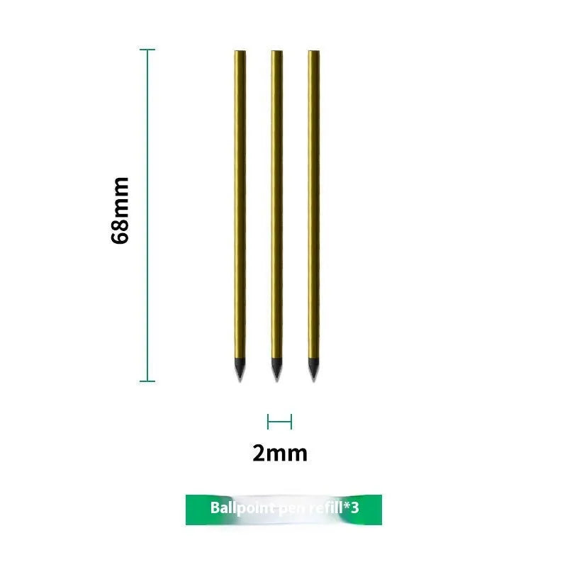Loose spiral notebook refill pack showing Zodiac Forest Paper pages, ballpoint, pencil and plastic refills with metal cores