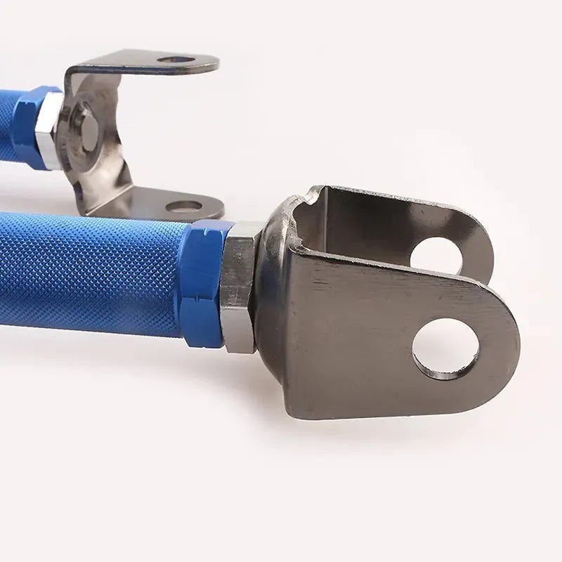 Blue aluminium alloy rear wheel recliner pull rods for Honda Civic EP3 suspension modification
