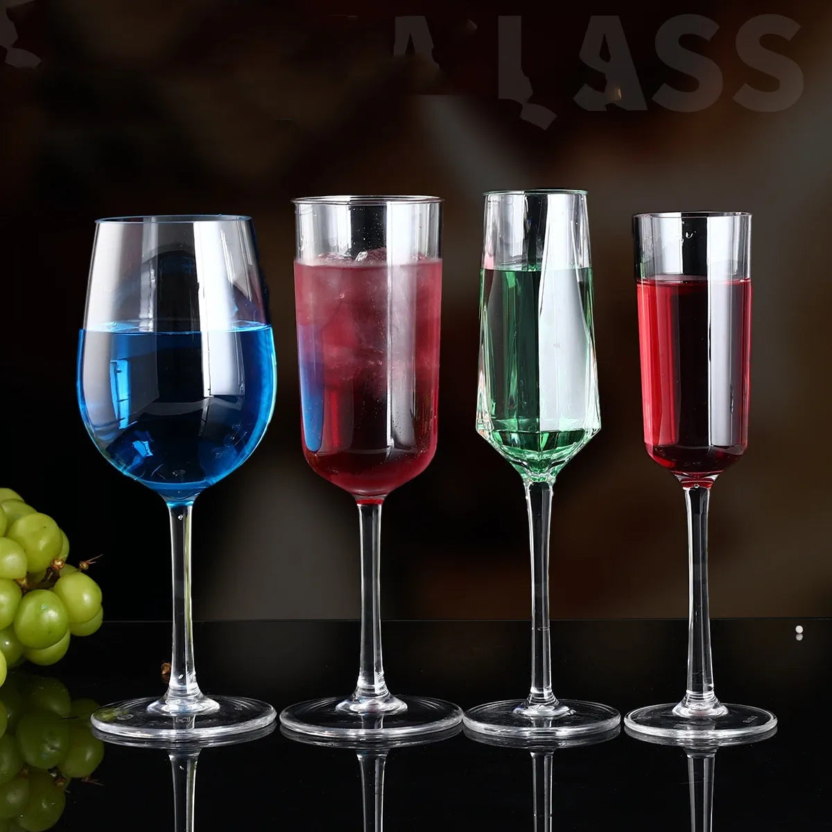 PC acrylic wine bottle with modern design for party catering and milk tea serving.
