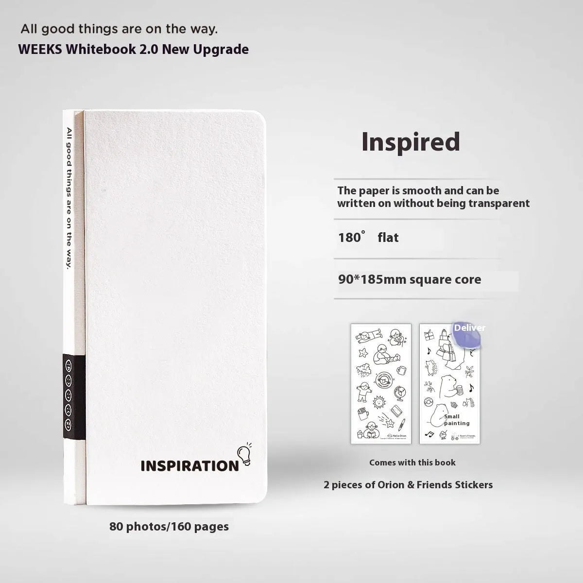 Simple style plaid journal book with paper cover and stickers in packaging