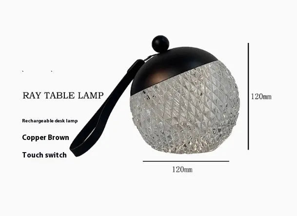 Portable dimmable touch control night lamp in minimalist European style design