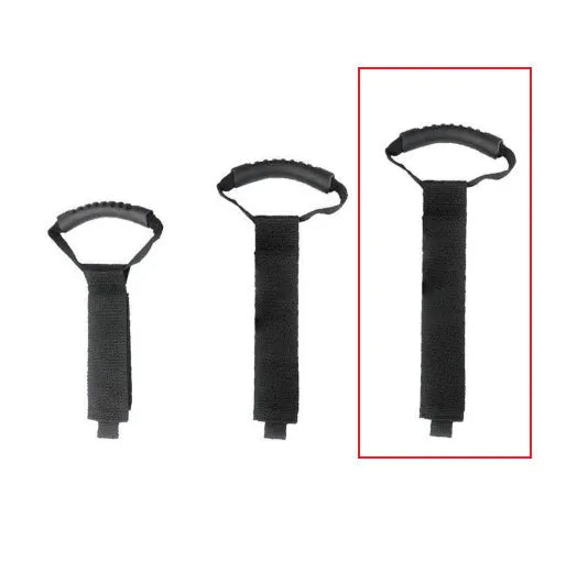 Portable heavy-duty nylon storage strap with Velcro handle in standard colour