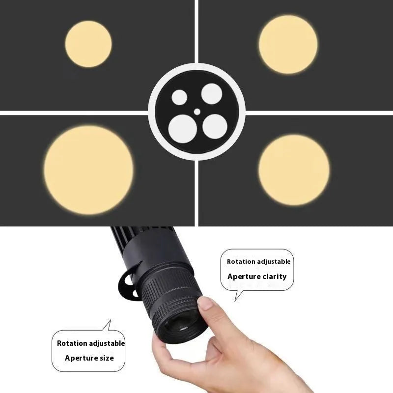Black surface-mounted LED spotlight with aluminium housing for restaurant lighting