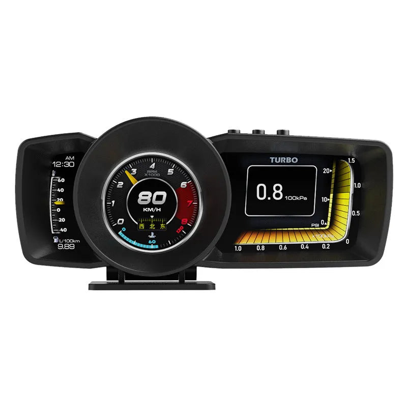 A600 Monitor Driving Computer OBDII dashboard display with 7-inch screen showing vehicle diagnostic data
