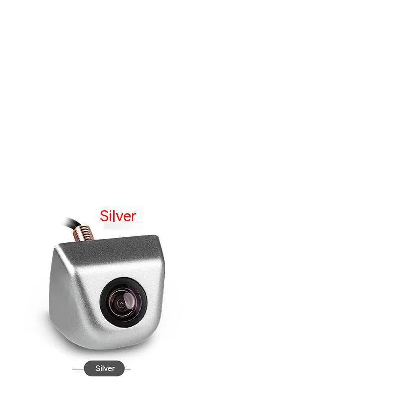 Screw plug-in HD waterproof car rearview camera with metal shell in black silver chrome or white finish