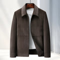 Men's slim fit lapel jacket in polyvinyl alcohol fibre available in four colours