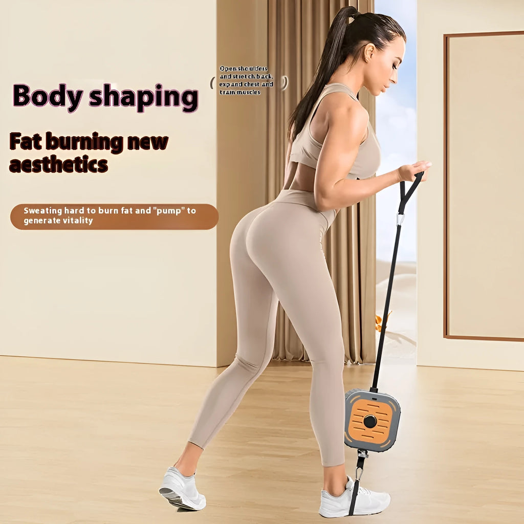 Adjustable power pump chest expander strength training equipment in orange or blue